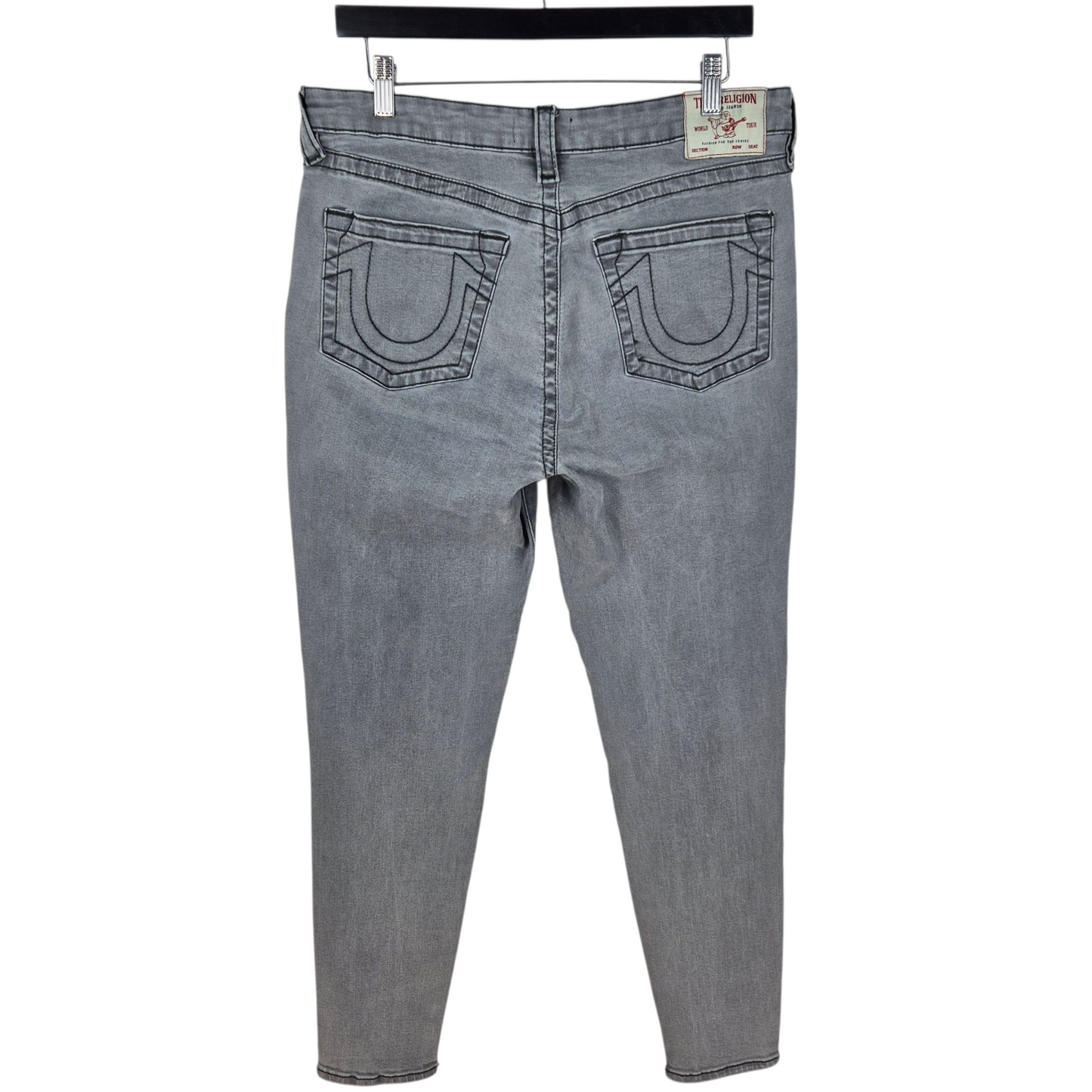 True Religion Jeans Womens Grey Modern Super Skinny Stretch Denim W33