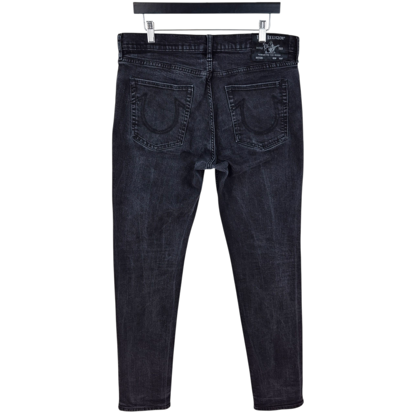 True Religion Jeans Black Modern Skinny Stretch Denim W35