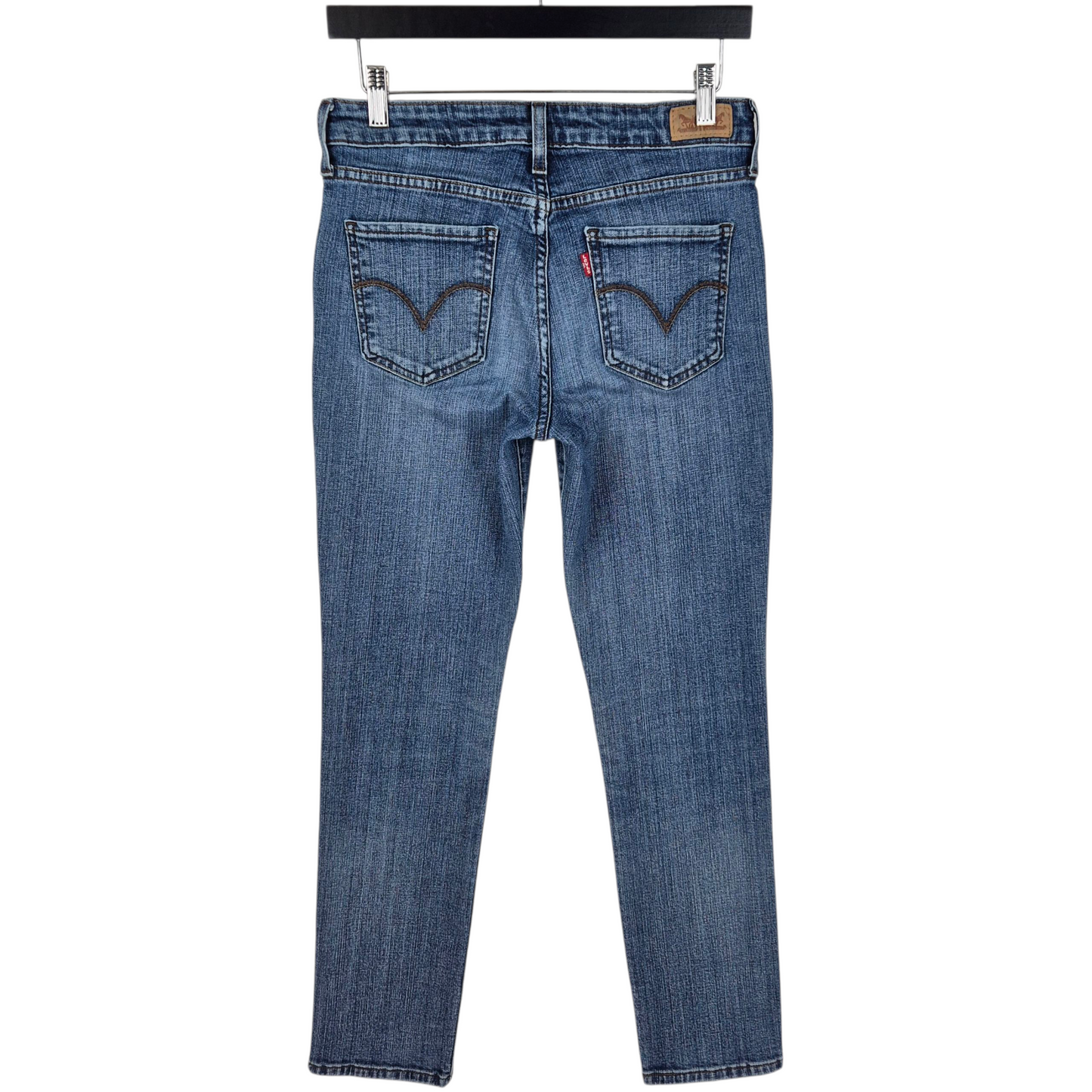 Levis Jeans Womens Blue Mid Rise Skinny Denim W28