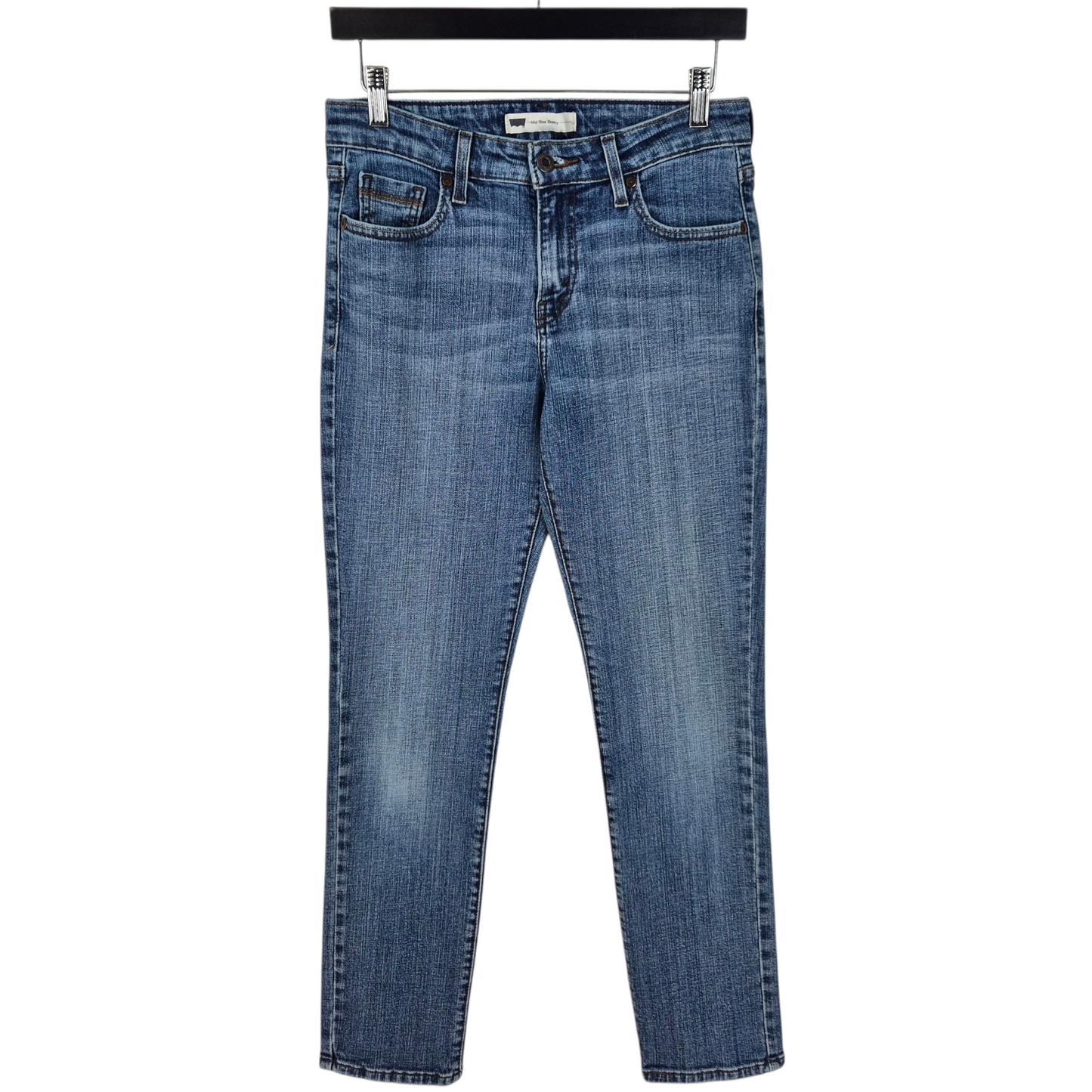 Levis Jeans Womens Blue Mid Rise Skinny Denim W28