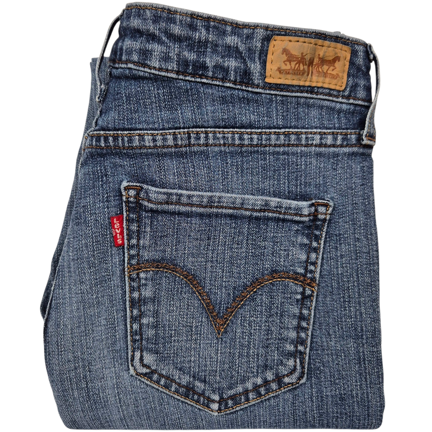 Levis Jeans Womens Blue Mid Rise Skinny Denim W28