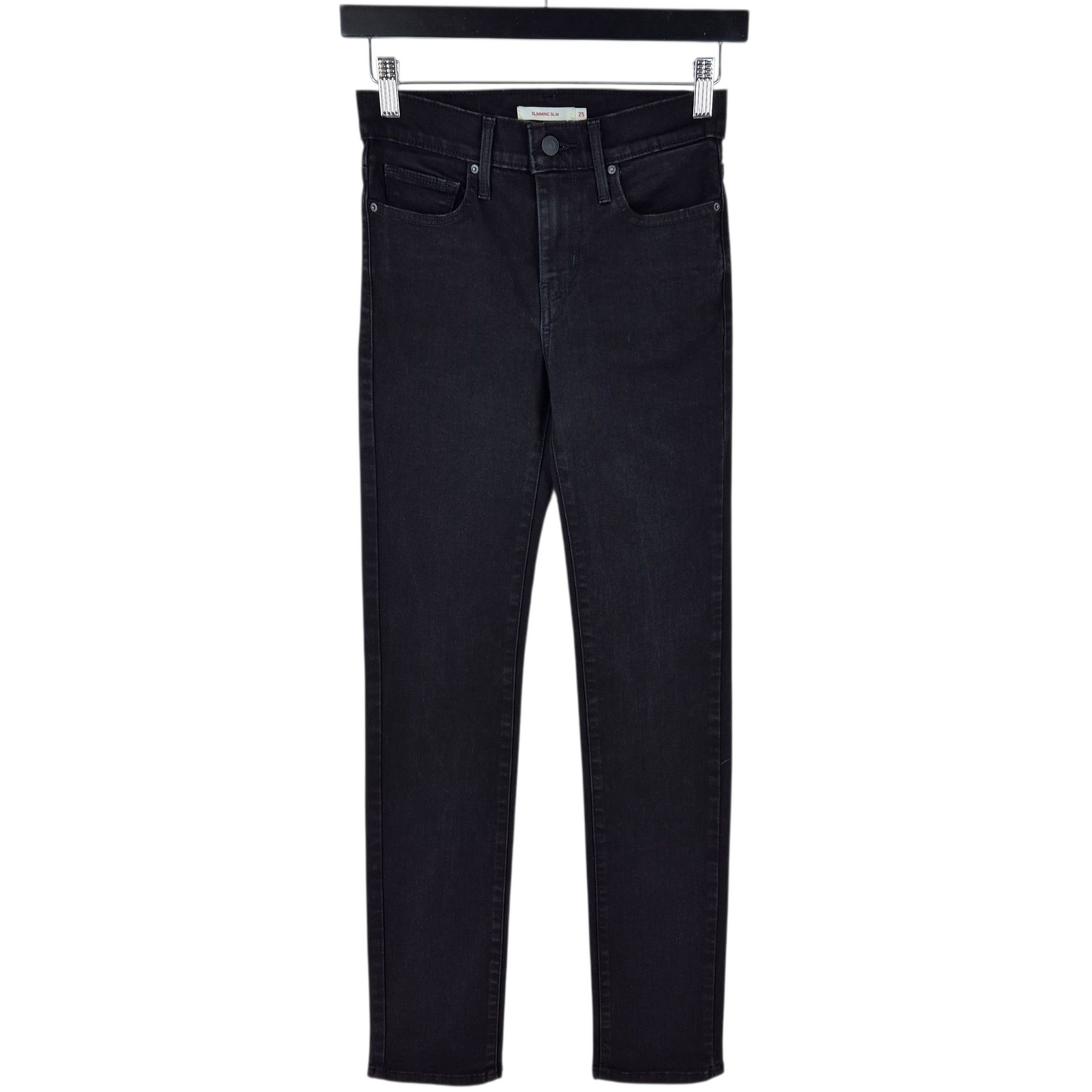 Levis Jeans Womens Black Super Skinny Stretch Denim W25