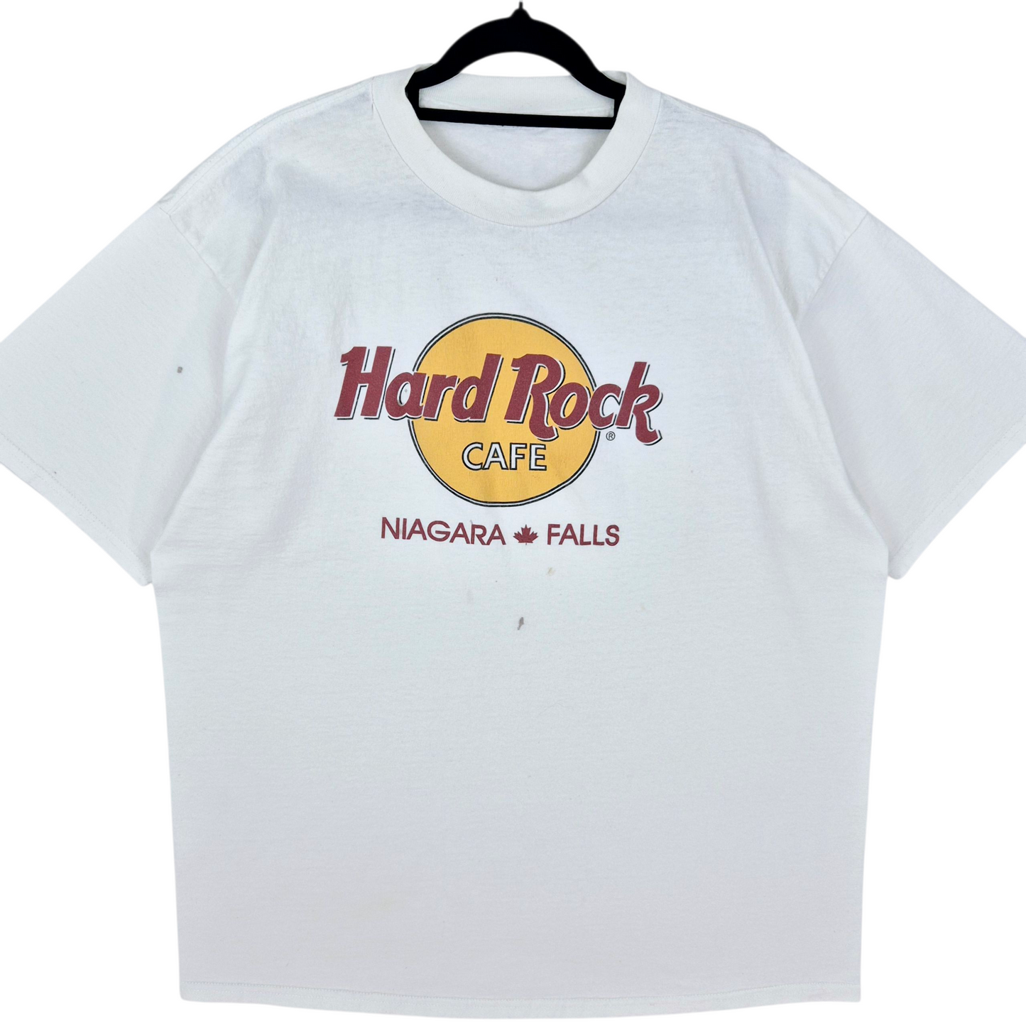 Vintage Hard Rock Cafe Niagra Falls White Cotton Tee Shirt Size XL