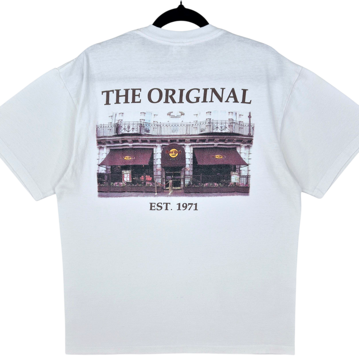 Vintage Hard Rock Cafe London White Cotton Tee Shirt Size L
