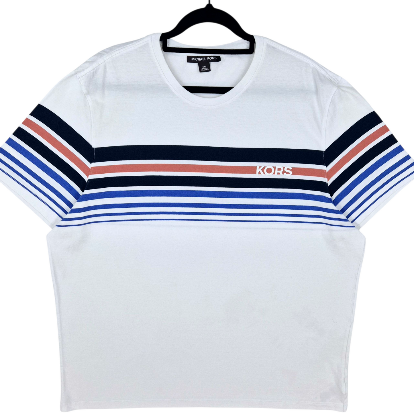 Michael Kors White Cotton Tee Shirt Size 2XL