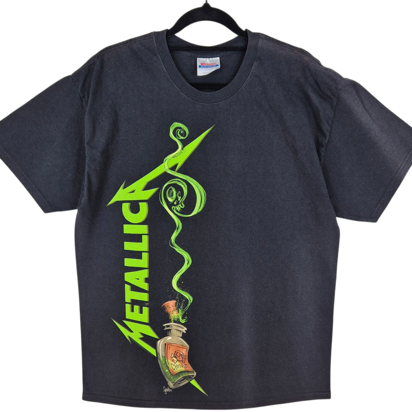 Metallica Cyanide Black Cotton Tee Shirt Size L