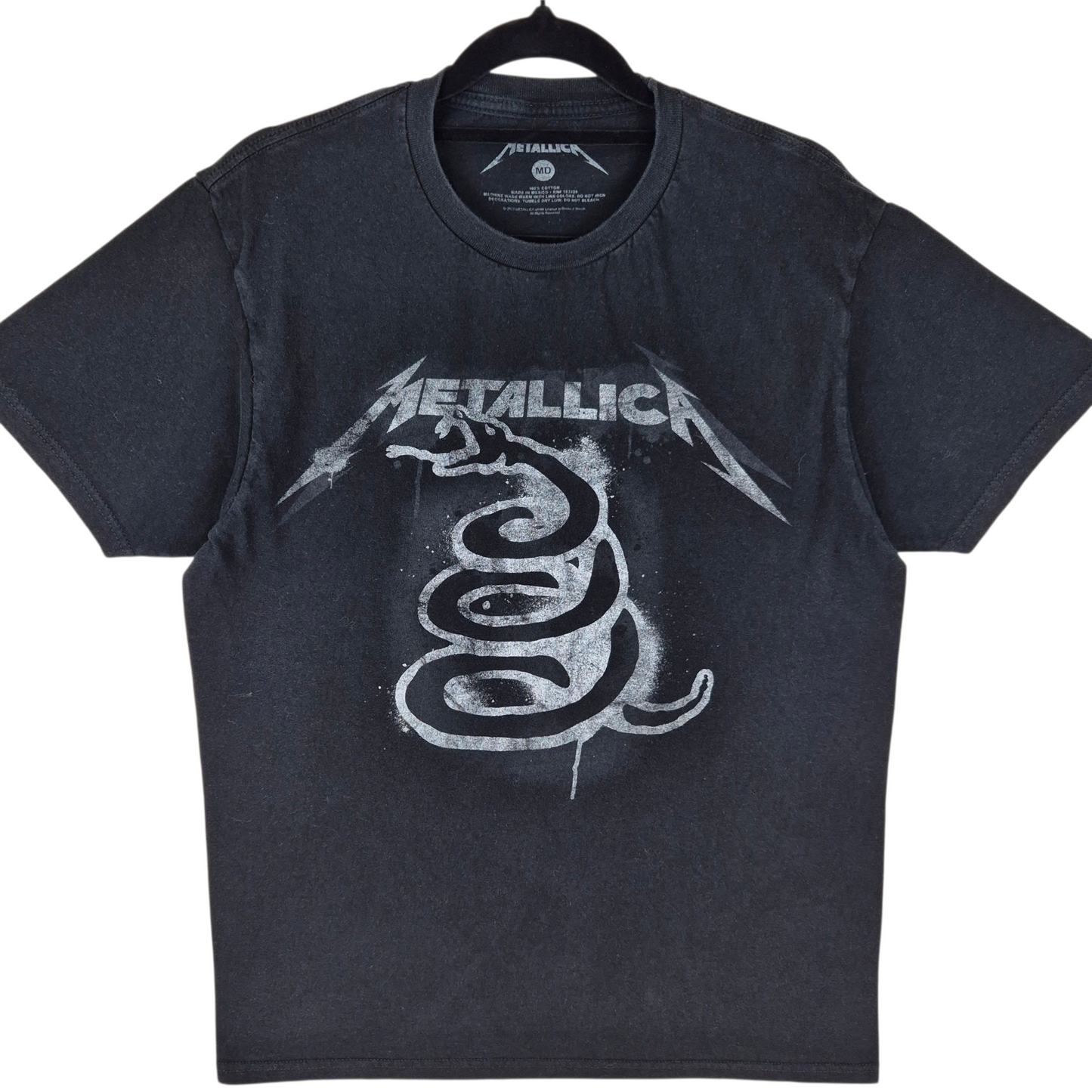 Metallica Black Cotton Tee Shirt Size M