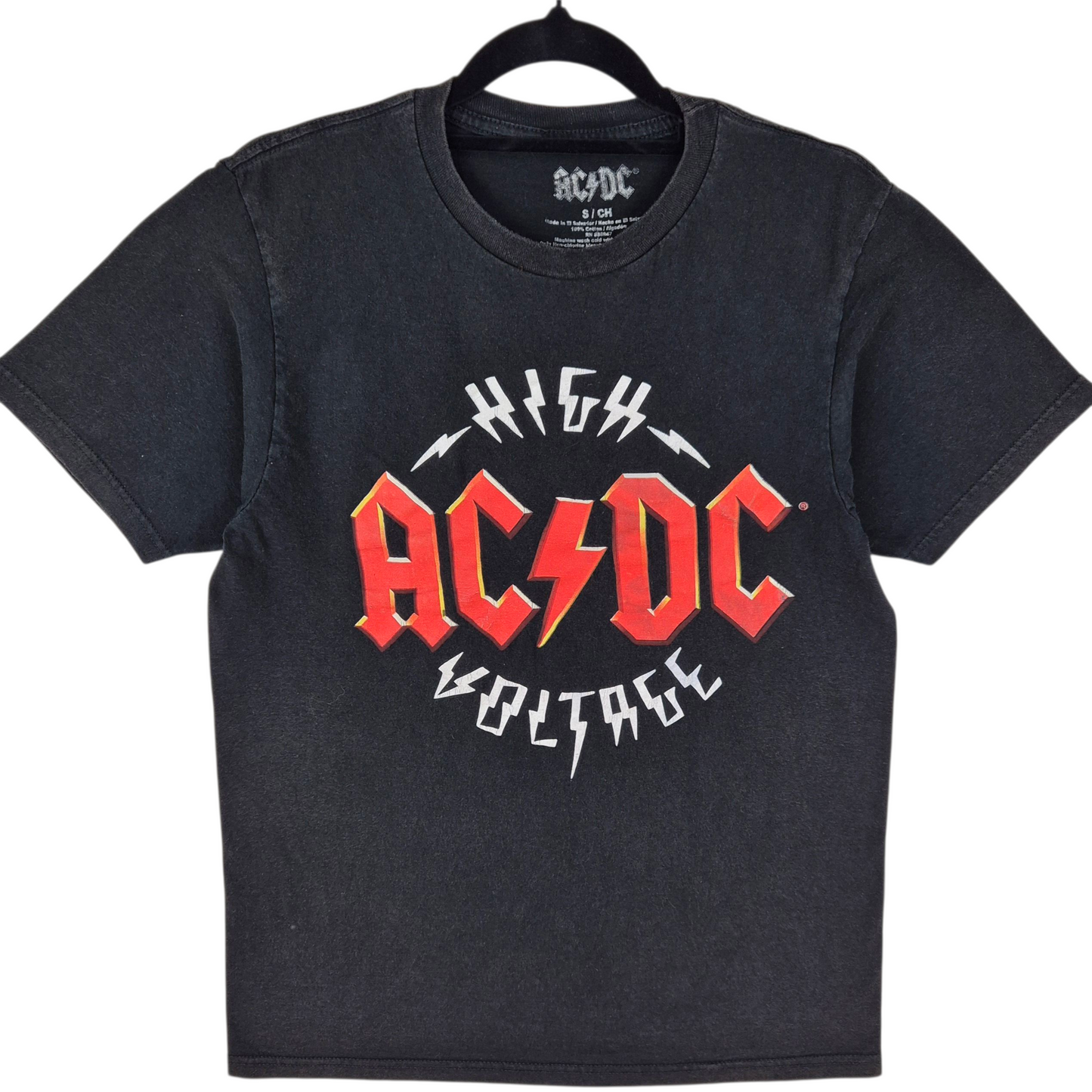 ACDC Black Cotton Tee Shirt Size S