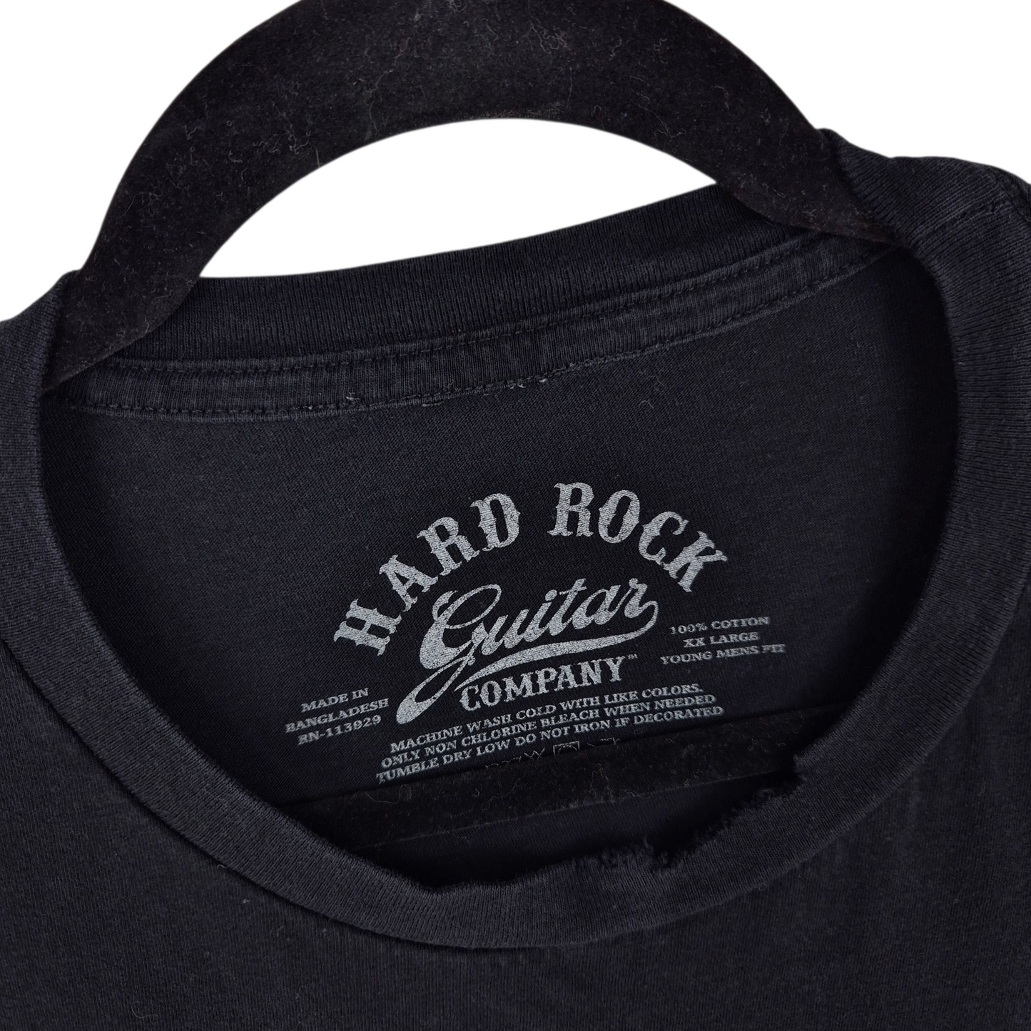 Hard Rock Cafe Nashville Black Cotton Tee Shirt Size 2XL