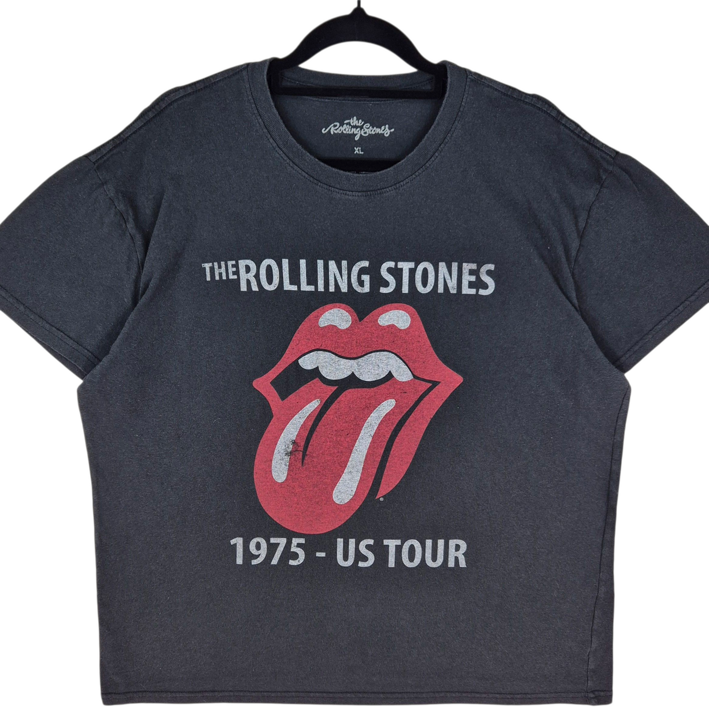 The Rolling Stones Black Cotton Tee Shirt Size XL