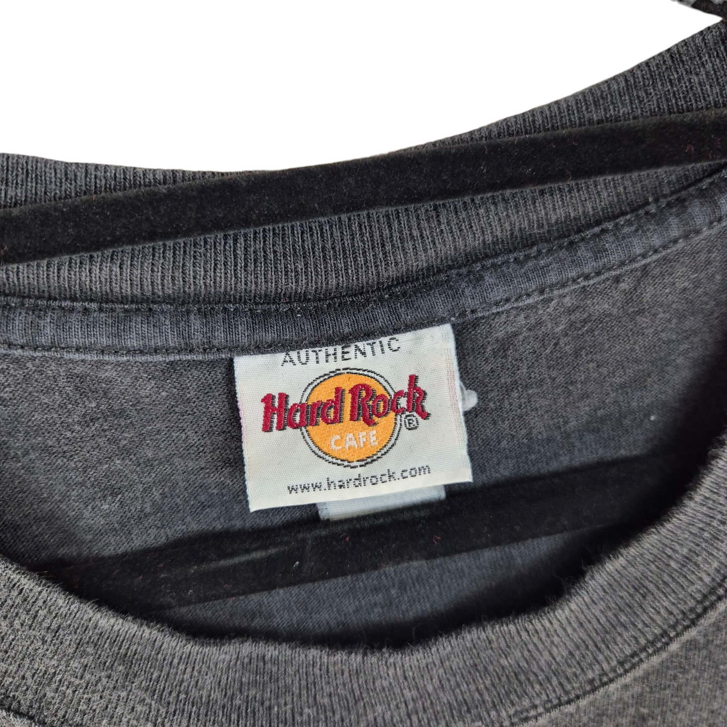 Vintage Hard Rock Cafe Cayman Islands Black Cotton Tee Shirt Size 4XL