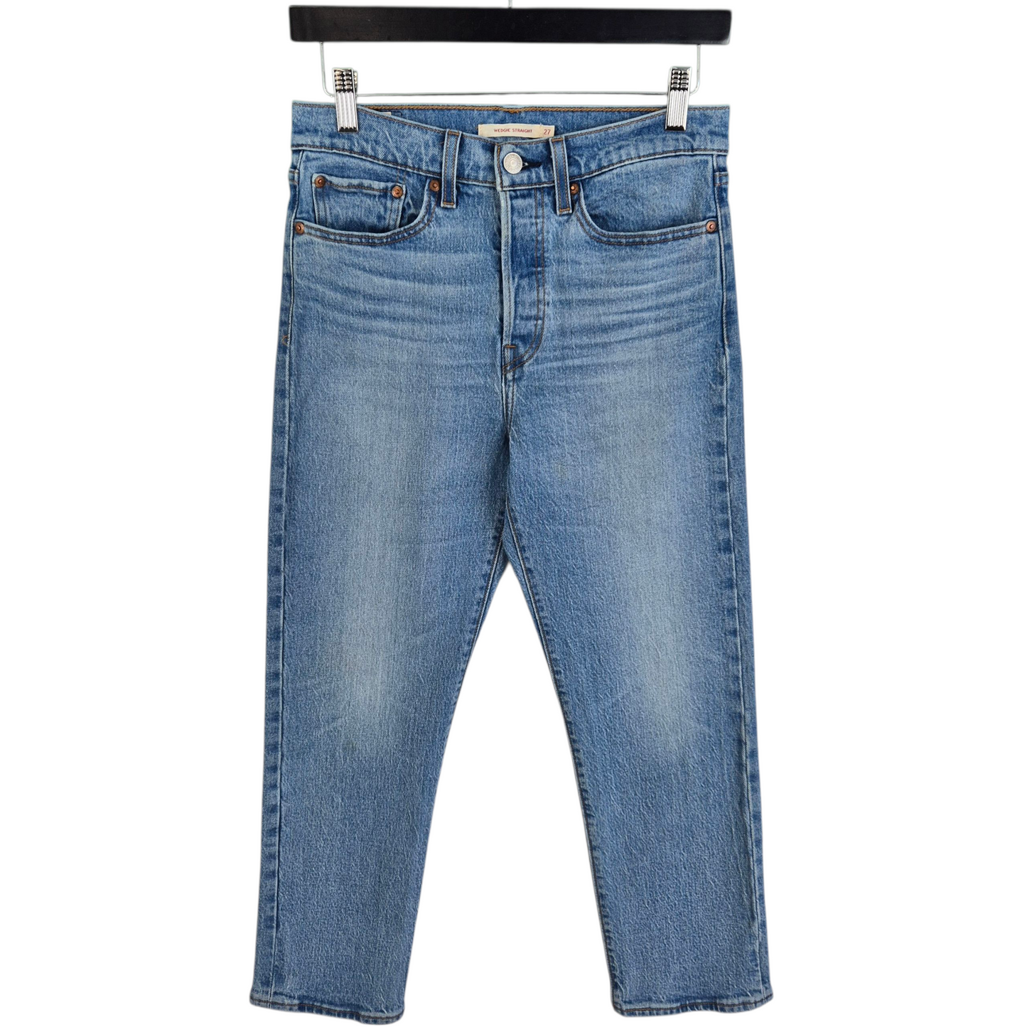 Levis Premium Jeans Womens Blue Wedgie Straight Denim W28