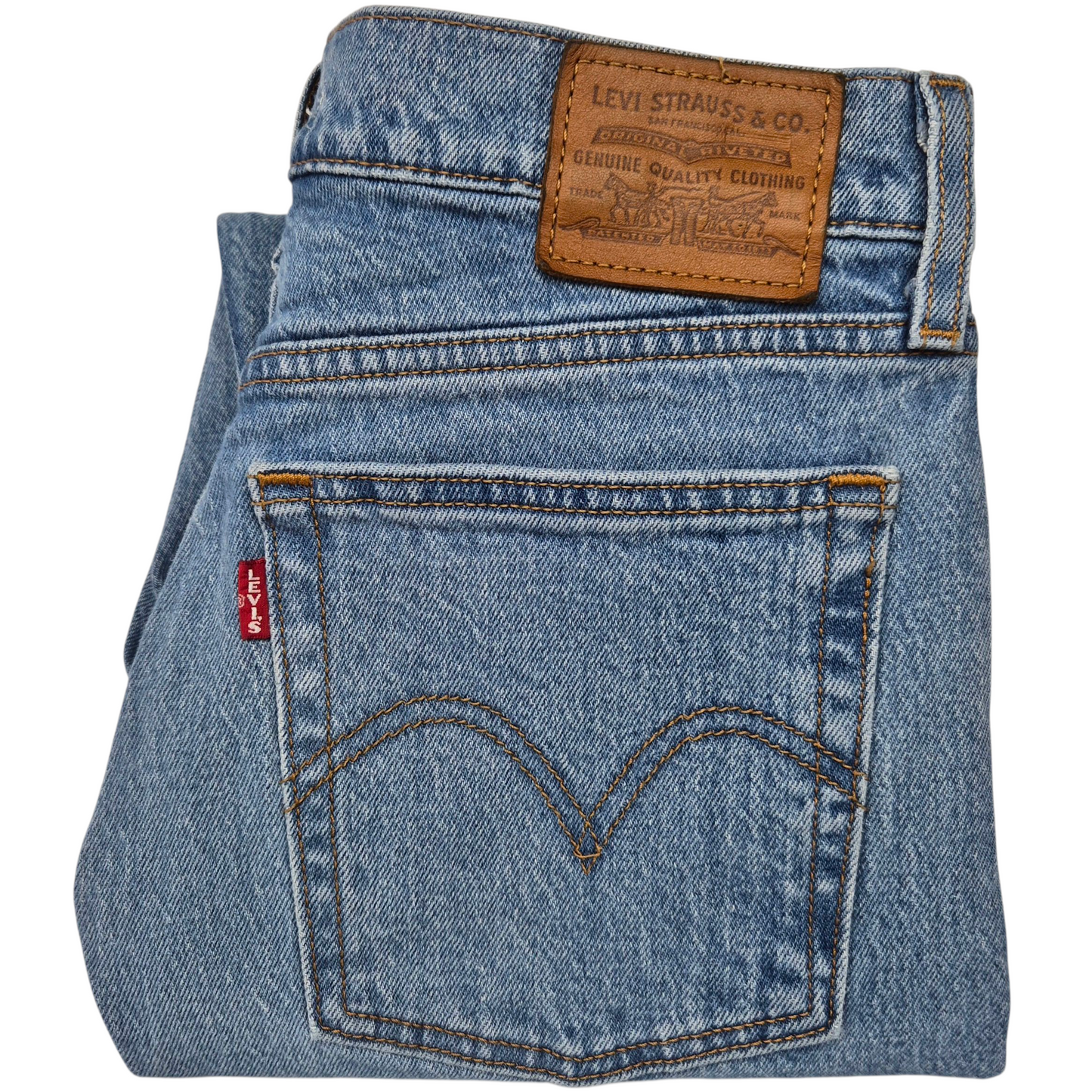 Levis Premium Jeans Womens Blue Wedgie Straight Denim W28
