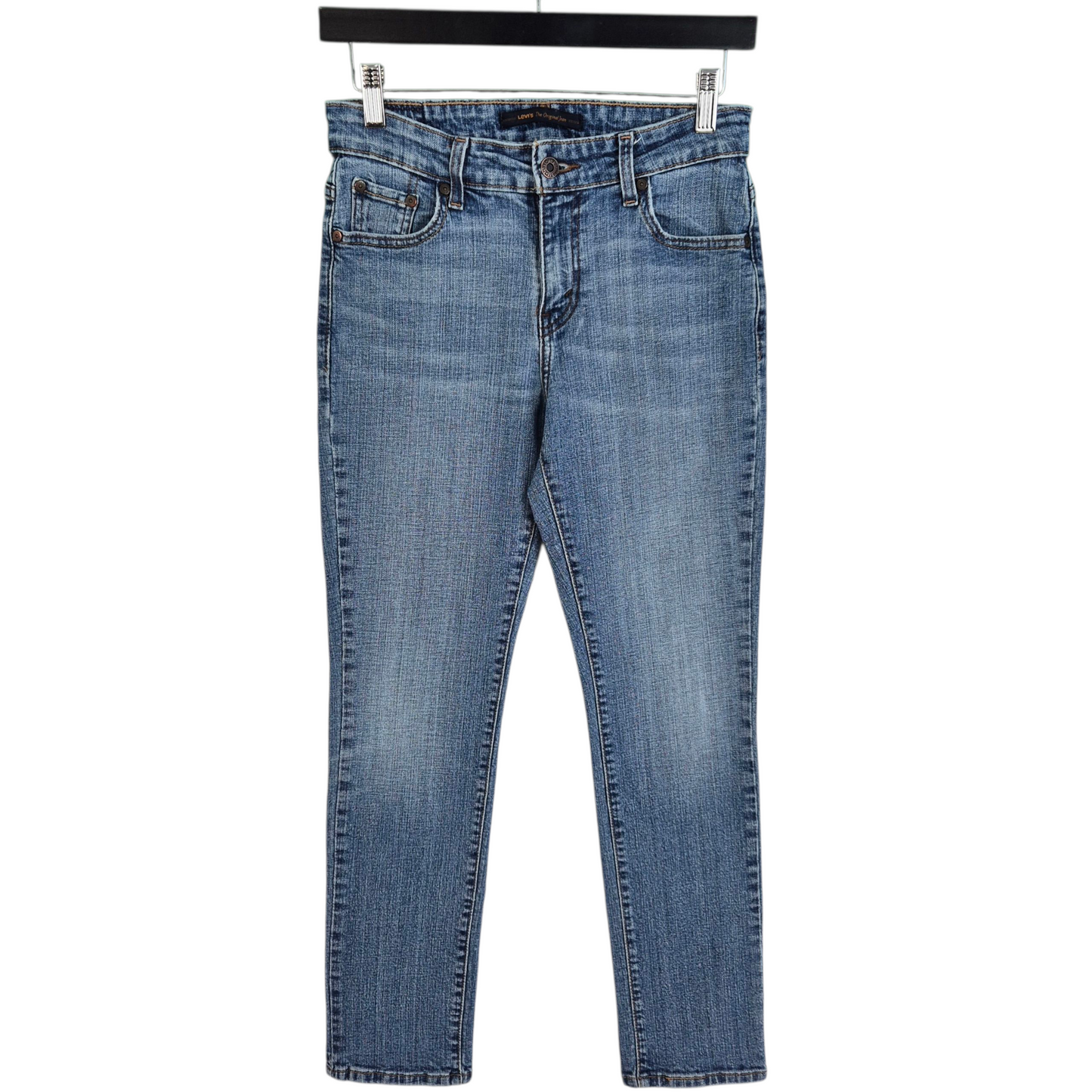 Vintage Levis Jeans Womens Blue Mid Rise Skinny Denim W26