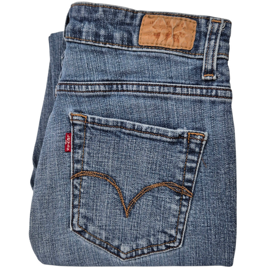 Vintage Levis Jeans Womens Blue Mid Rise Skinny Denim W26