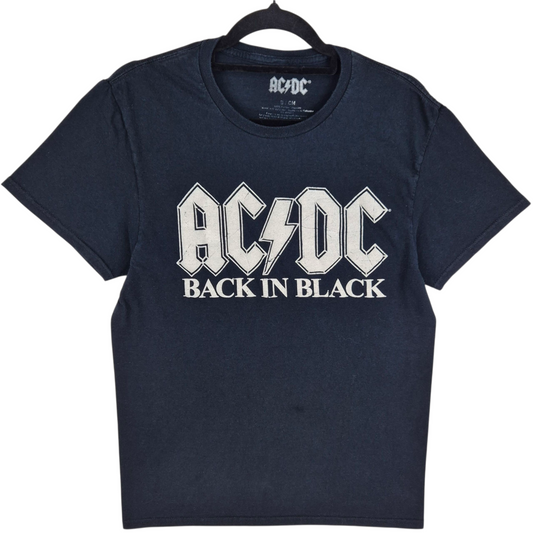 ACDC Black Cotton Tee Shirt Size S