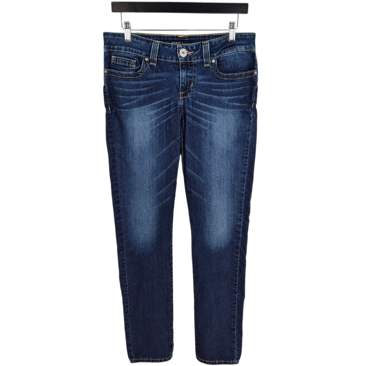 Guess Jeans Womens Dark Blue Skinny Stretch Denim W30