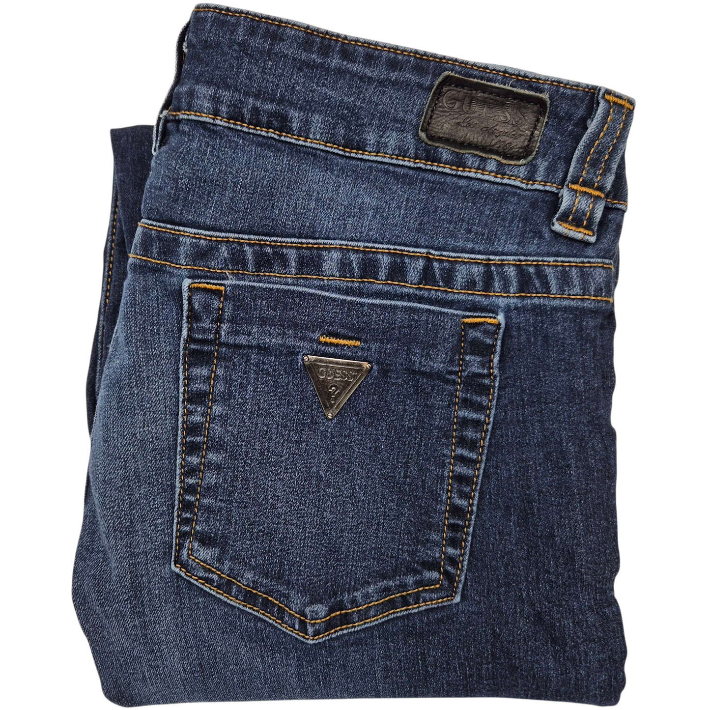 Guess Jeans Womens Dark Blue Skinny Stretch Denim W30