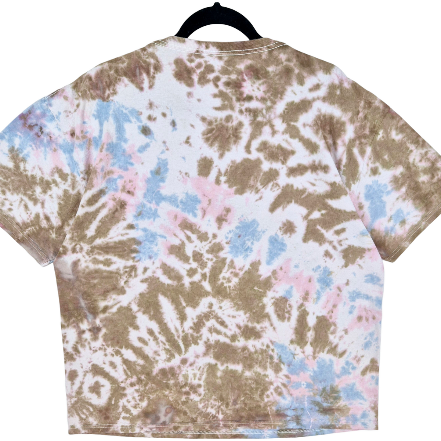 ACDC High Voltage Brown Tie Dye Cotton Tee Shirt Size M