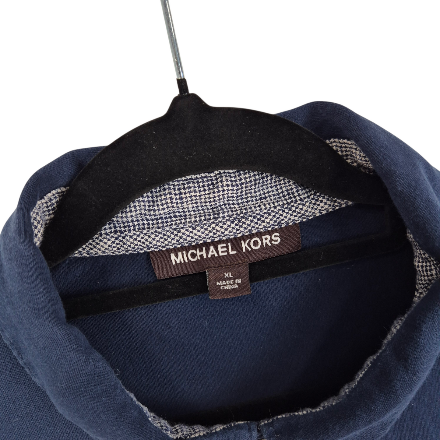 Michael Kors Dark Blue Cotton Polo Shirt Size XL