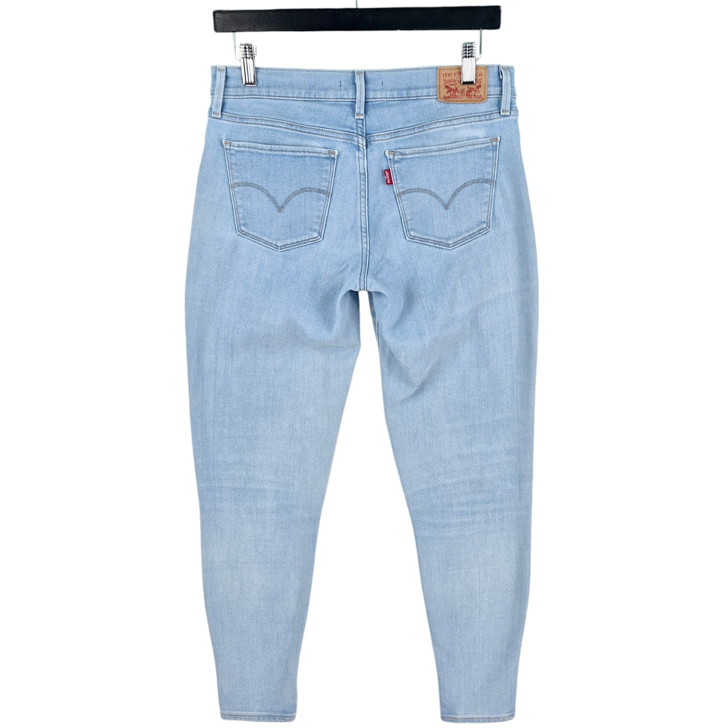 Levis 710 Jeans Womens Light Blue Super Skinny Stretch Denim W28