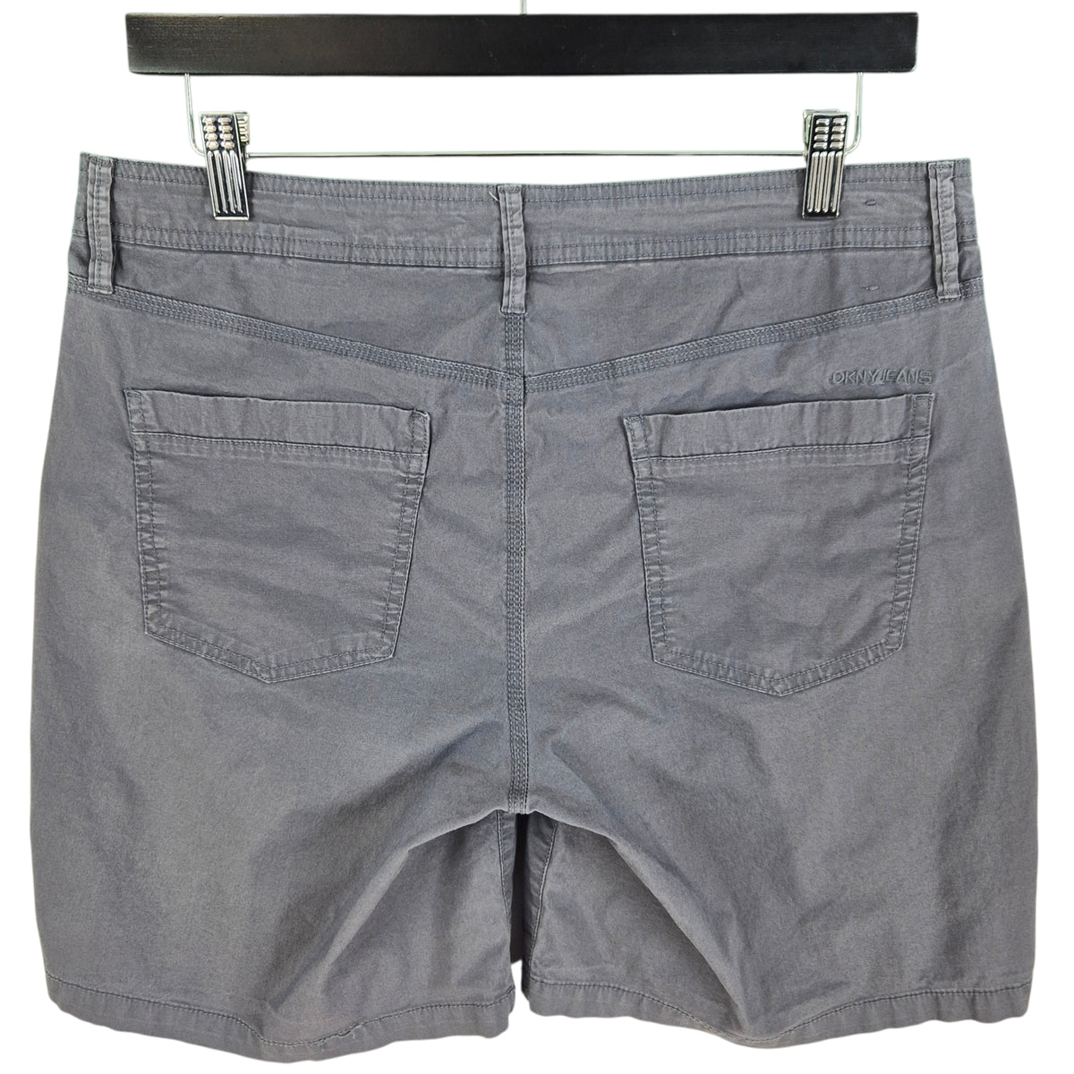DKNY Jeans Womens Grey Stretch Chino Shorts W32
