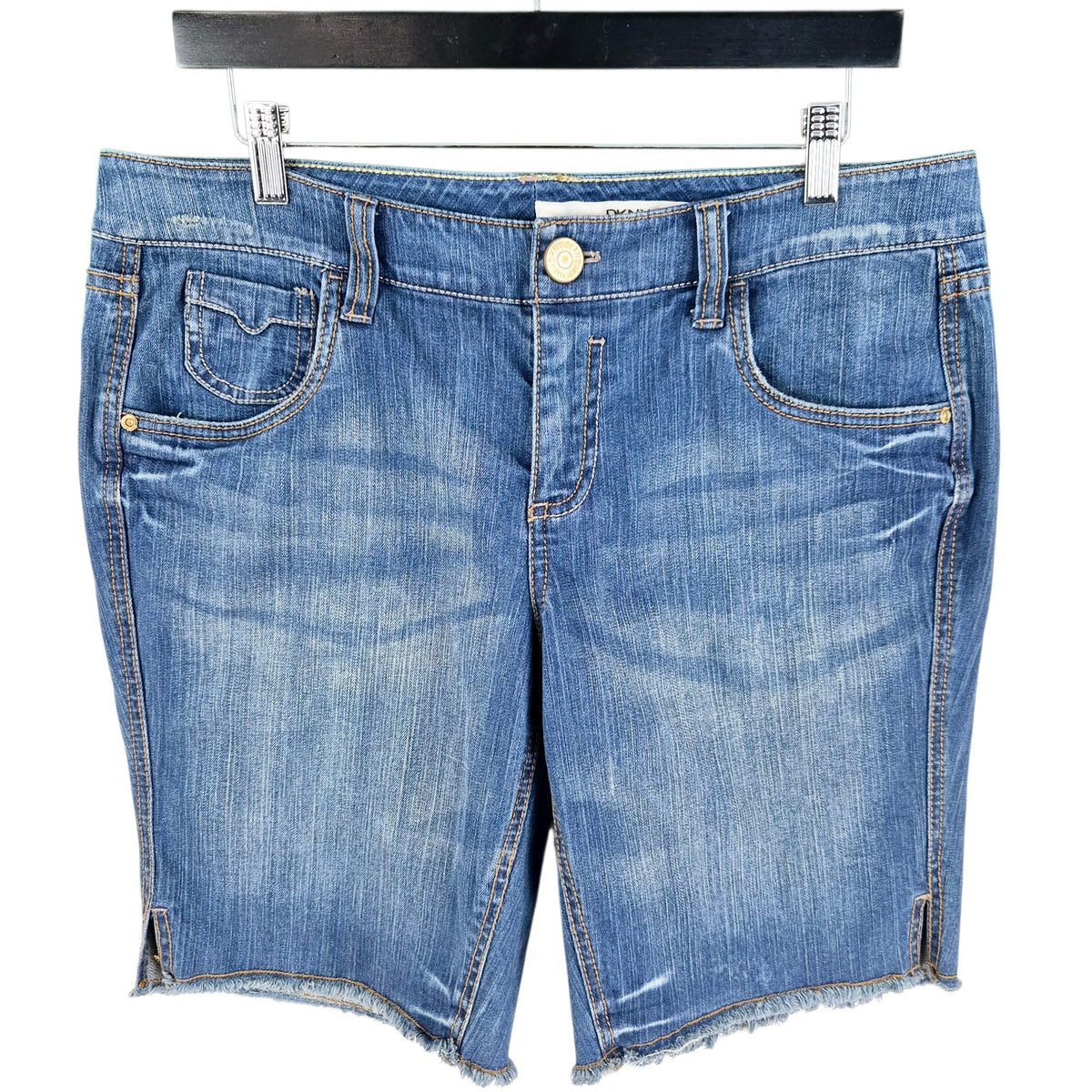 DKNY Jeans Womens Dark Blue Denim Shorts W35