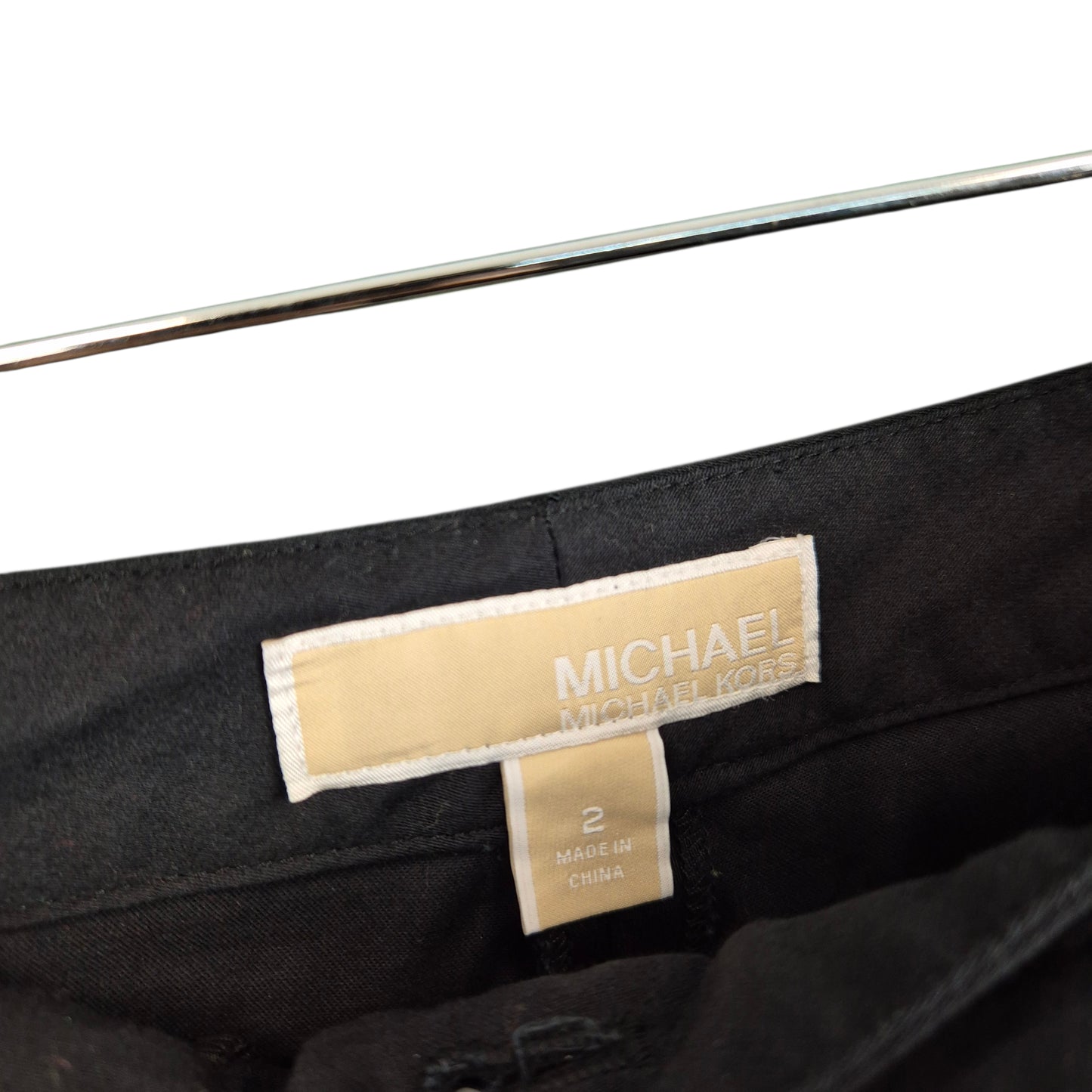 Michael Kors Womens Black Stretch Chino Shorts W29
