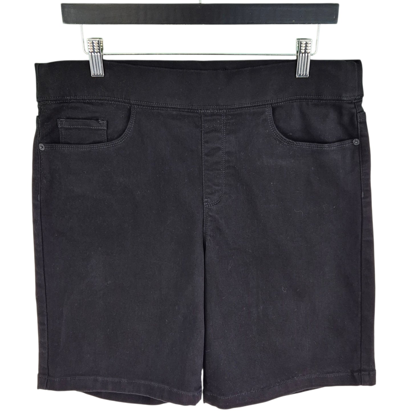 DKNY Womens Black Stretchy Chino Shorts W34