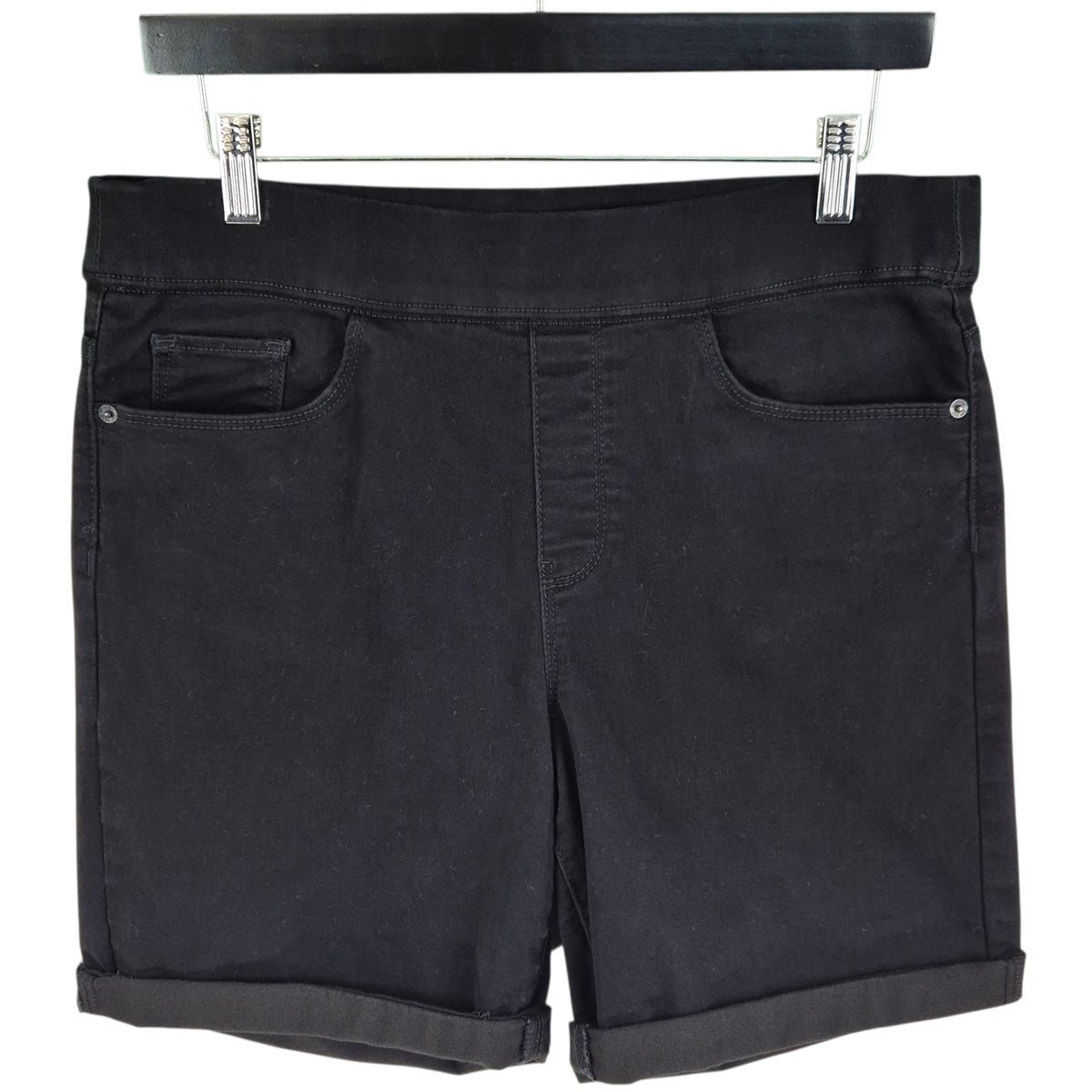DKNY Womens Black Stretchy Chino Shorts W32