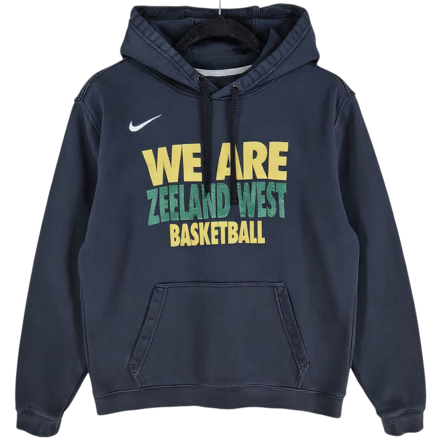 Nike Zeeland West Basketball Black Cotton Hoodie Size M