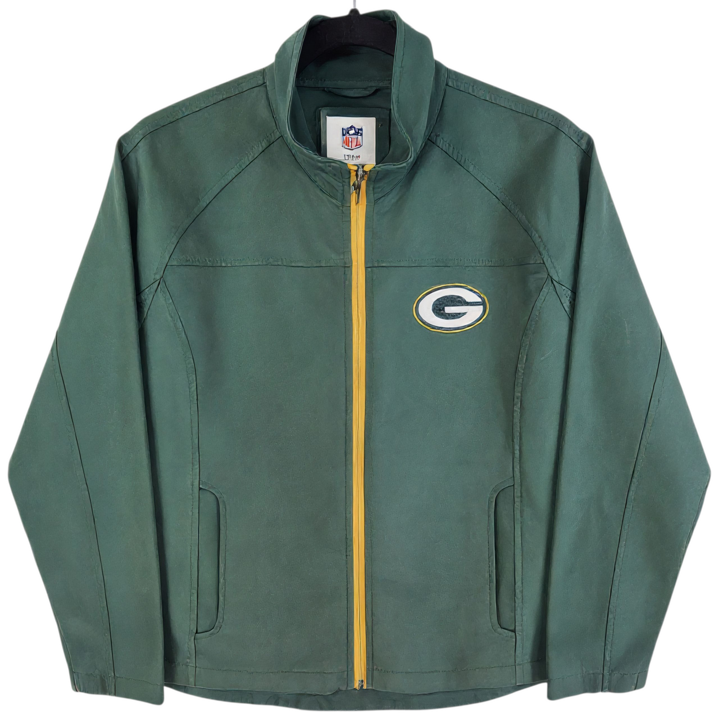 NFL Team Apparel Womens Green Bay Packers Windbreaker Jacket Size M