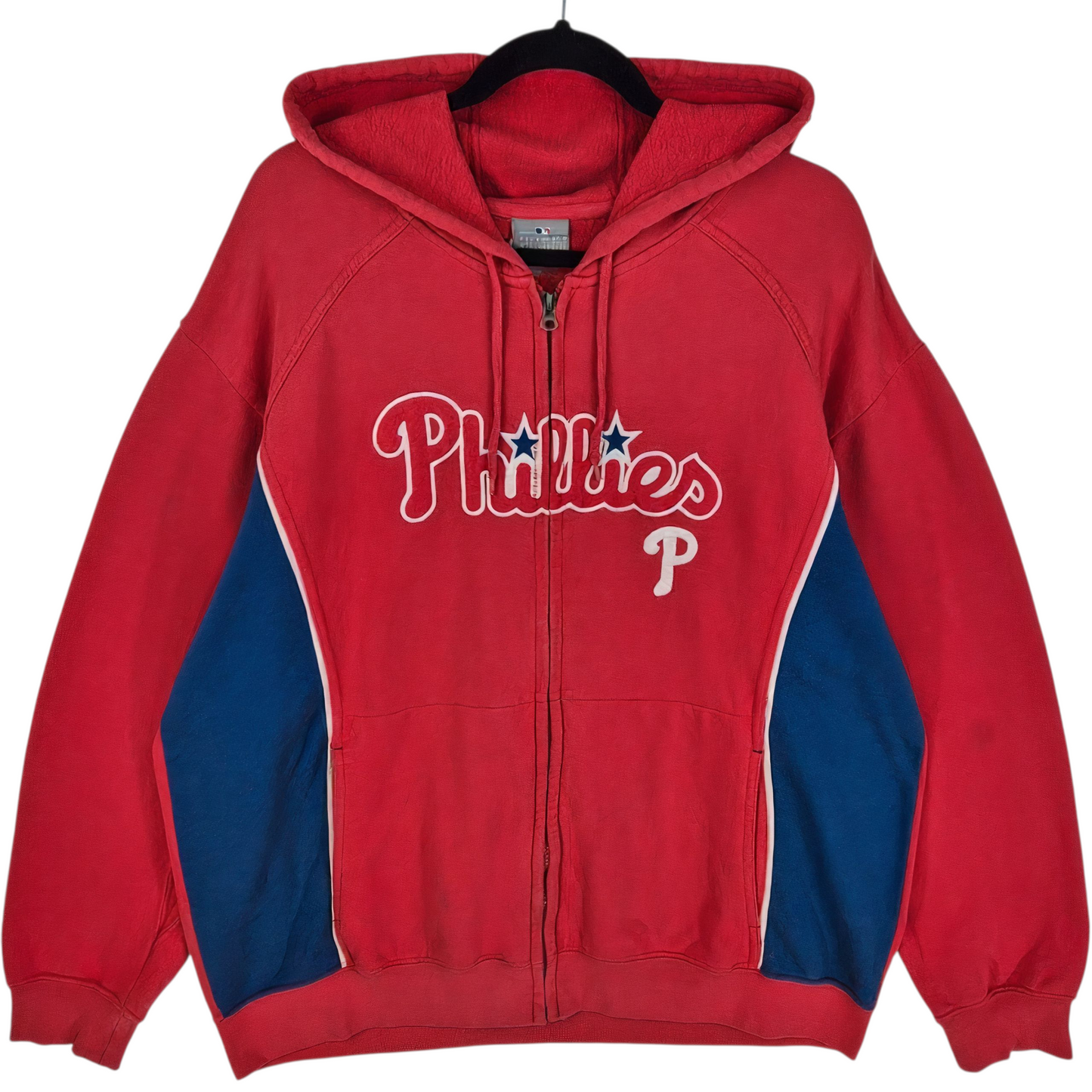 MLB Merchandise Philadelphia Phillies Red & Blue Zip Hoodie Size 2XL