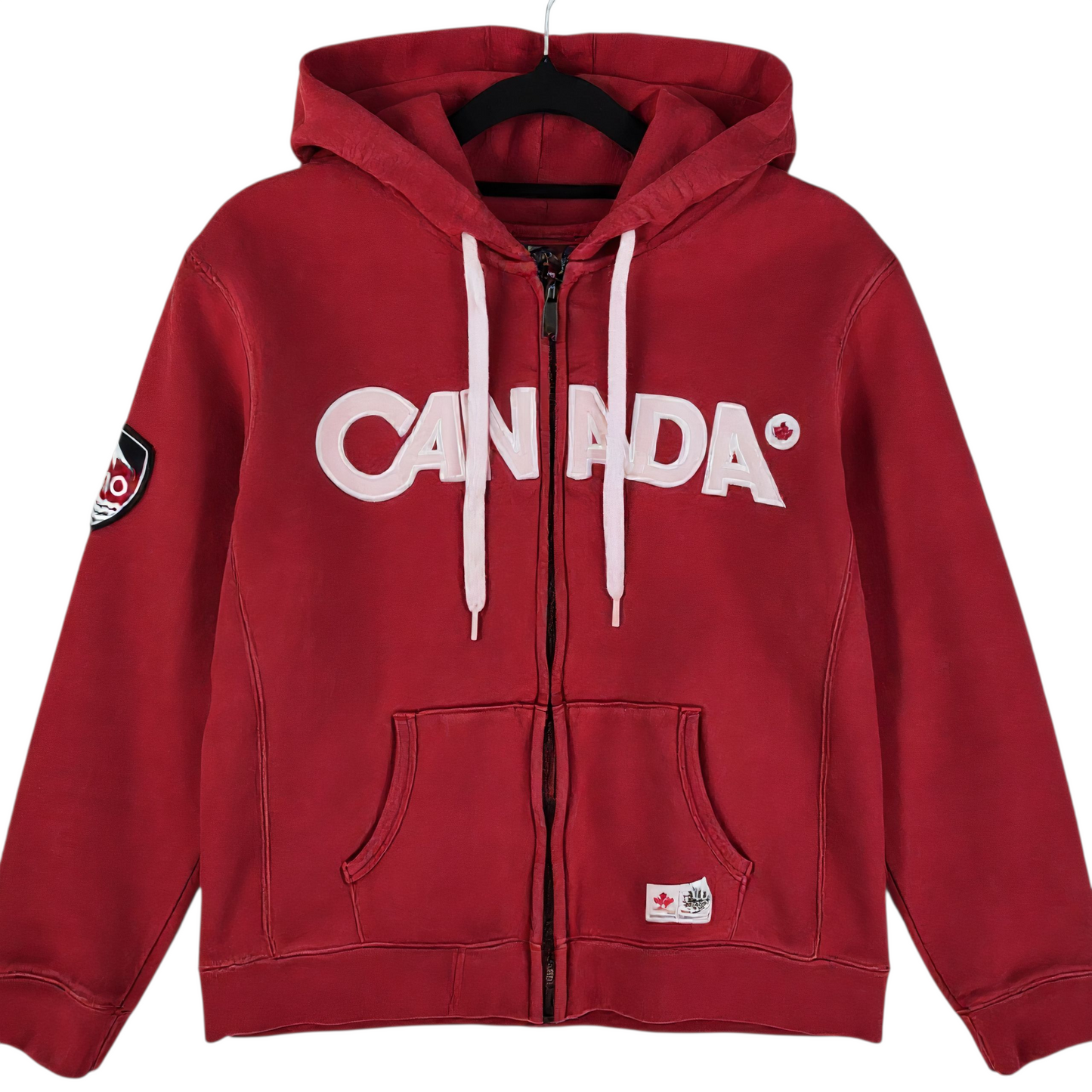 2010 Canada Olympic Team Womens Red Zip Hoodie Size XL