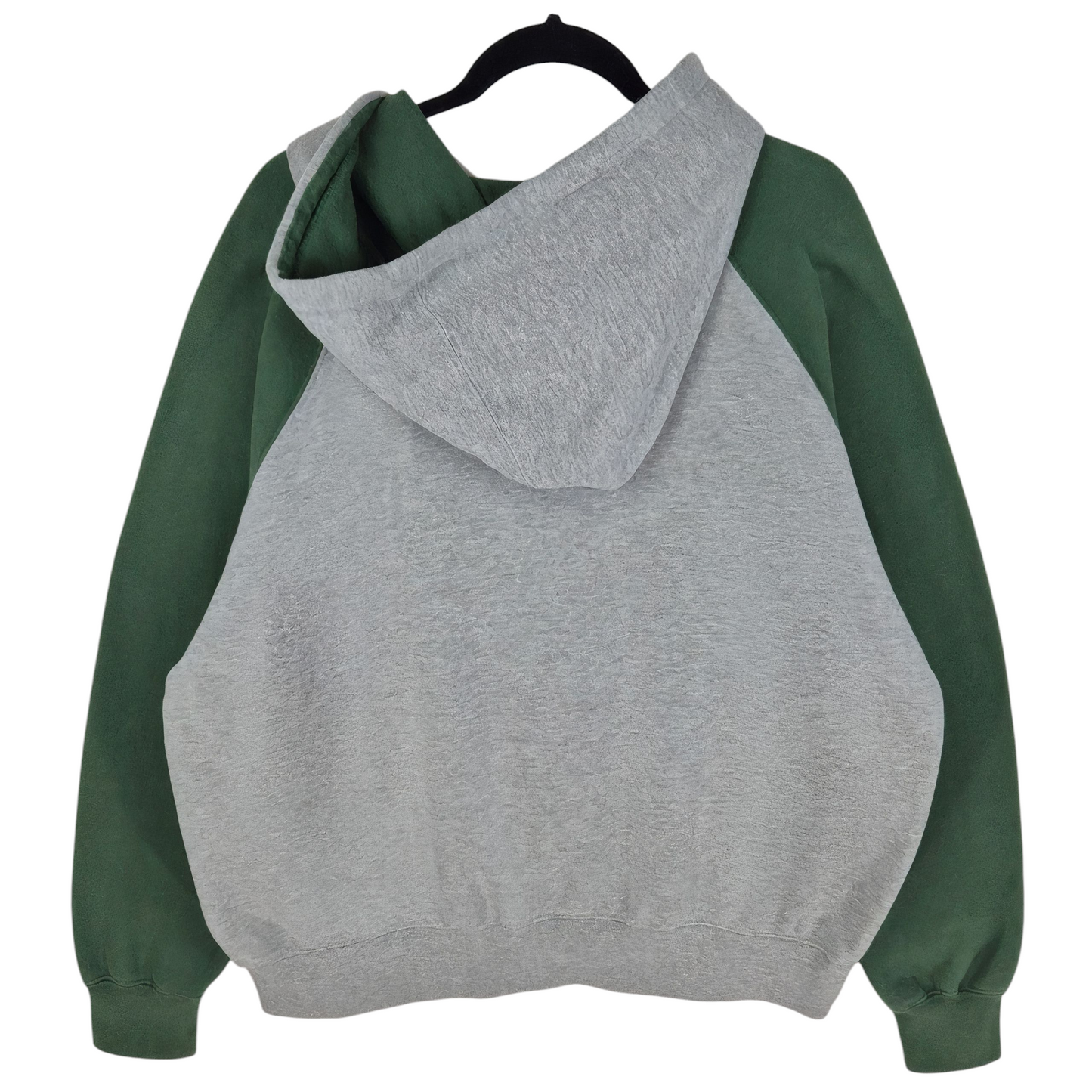 Majestic MLB Oakland Athletics Green & Grey Zip Hoodie Size 3XL