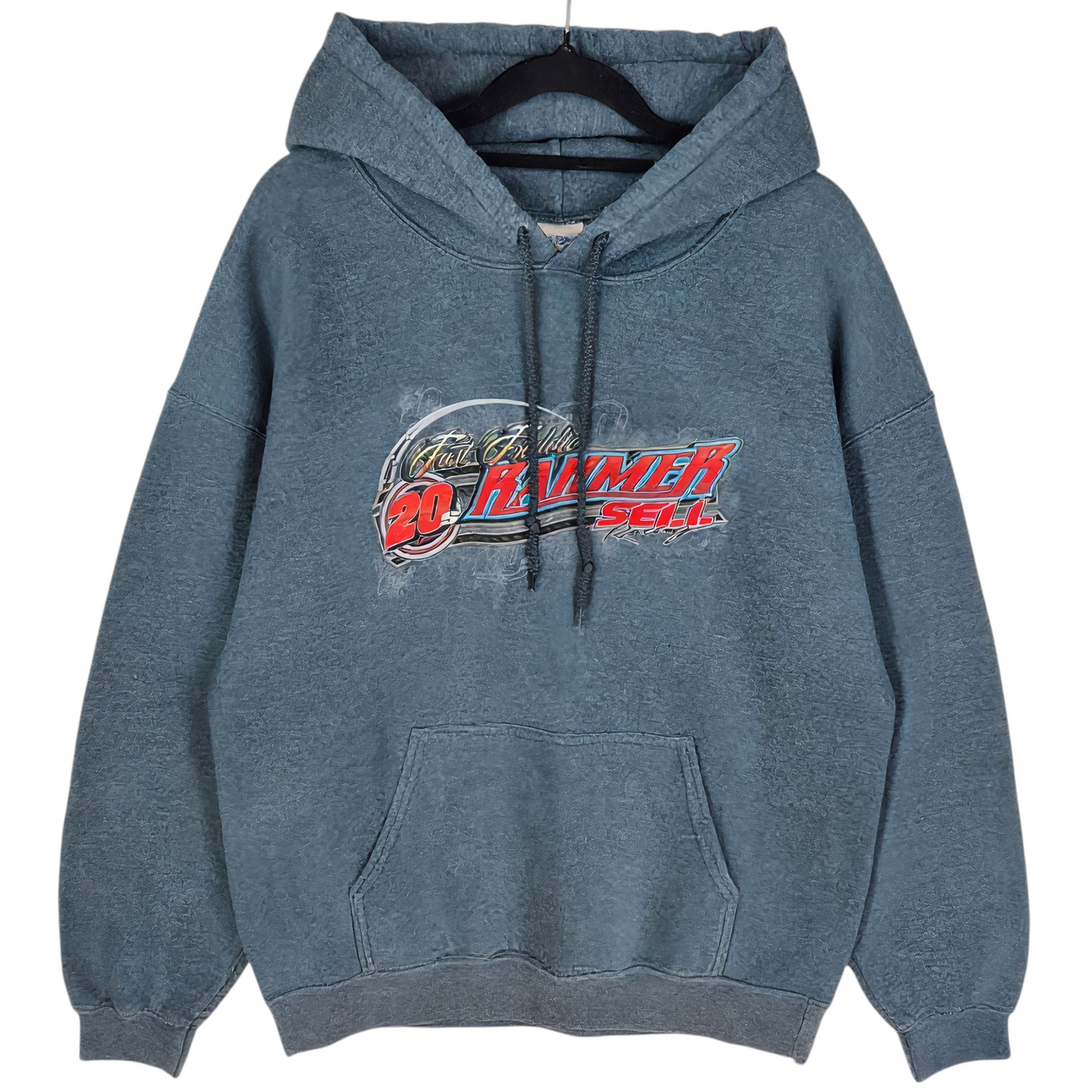 Salfordville Pennsylvania Fast Freddie Racing Grey Hoodie Size L