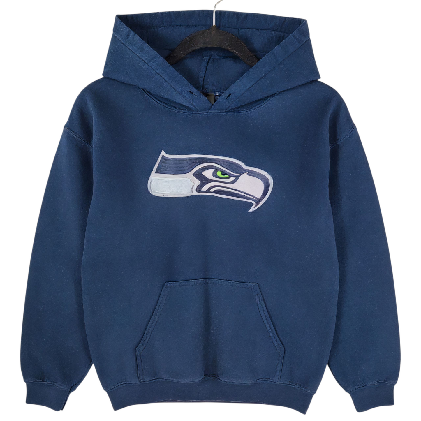 NFL Team Apparel Seattle Seahawks Dark Blue Hoodie Size S