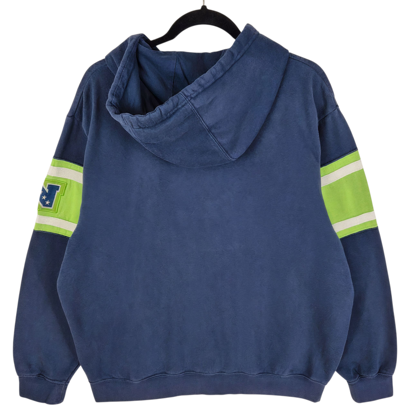 NFL Team Apparel Seattle Seahawks Dark Blue Embroidered Hoodie Size L