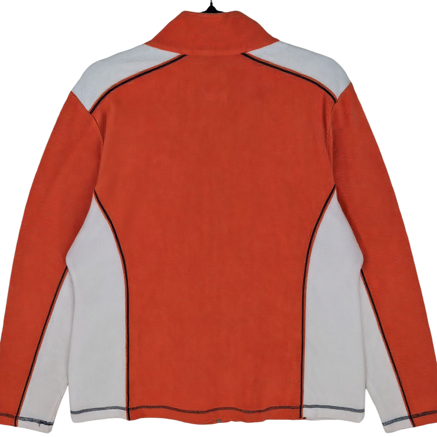 Majestic NFL Denver Broncos Orange & White Fleece Zip Jumper Size L