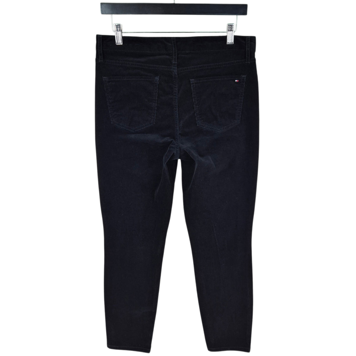 Tommy Hilfiger Womens Black Tribeca Skinny Corduroy Denim W31