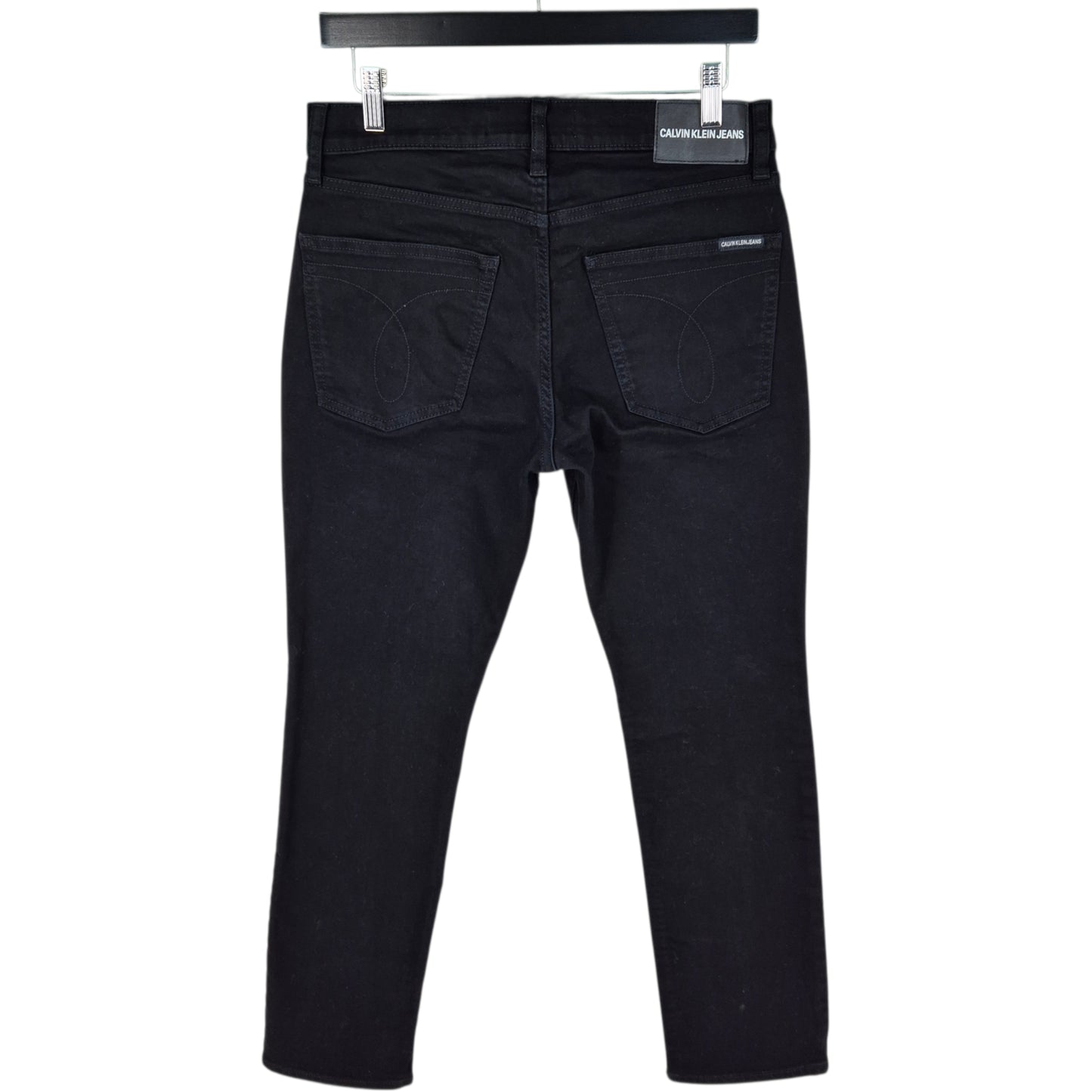 Calvin Klein Jeans Black Slim Straight Leg Denim W30