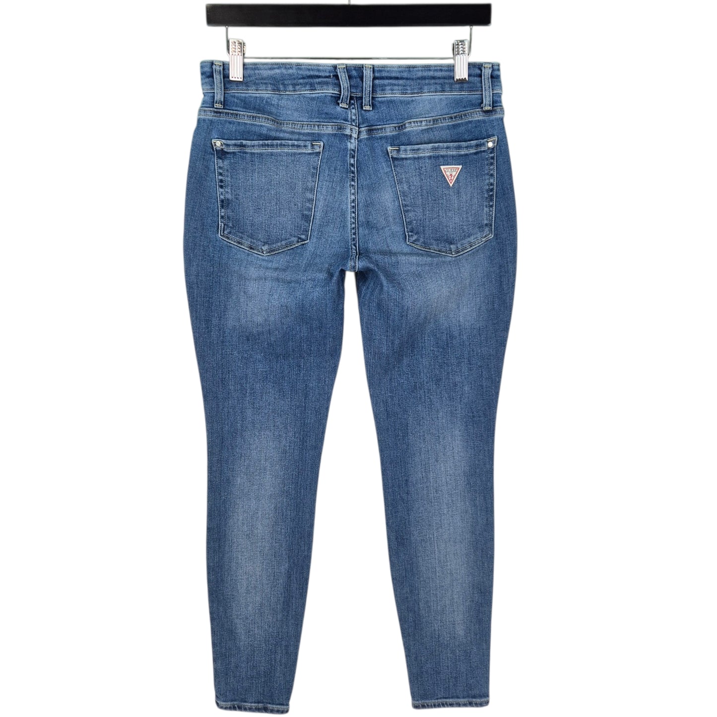 Guess Jeans Womens Blue Annette Skinny Mid Stretch Denim W30