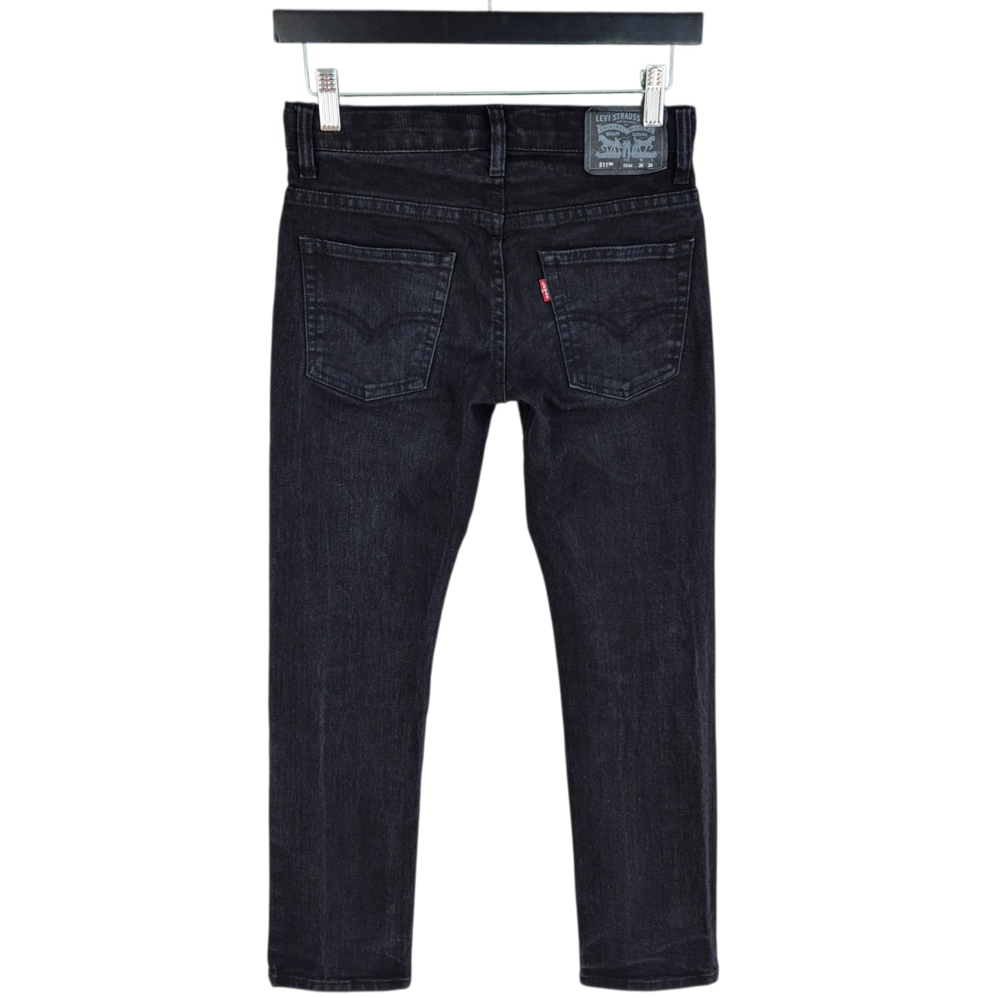 Levis 511 Jeans Womens Black Skinny Fit Stretch Denim W26