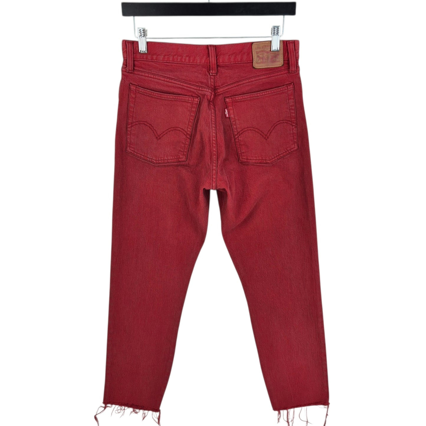 Levis Jeans Womens Red Slim Crop Denim W29