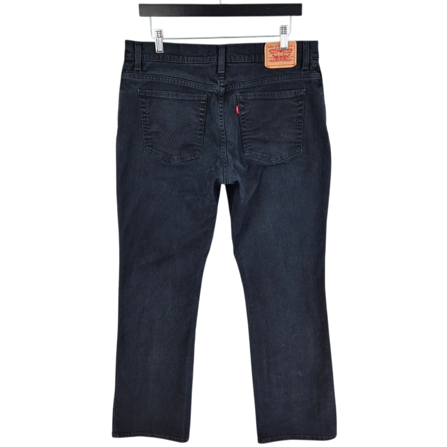 Vintage Levis 550 Jeans Womens Black Relaxed Bootcut Stretch Denim W33