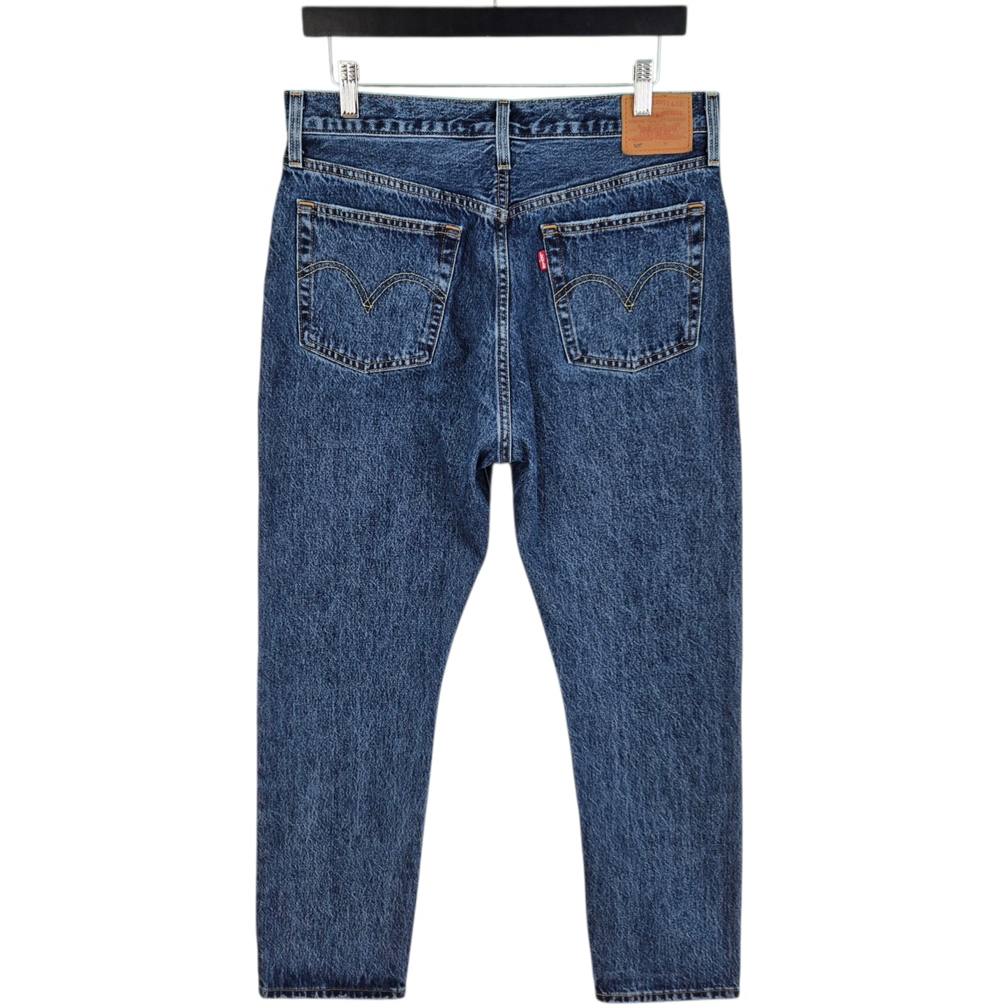 Levis Premium 501 Jeans Womens Dark Blue Heavy Classic Denim W31