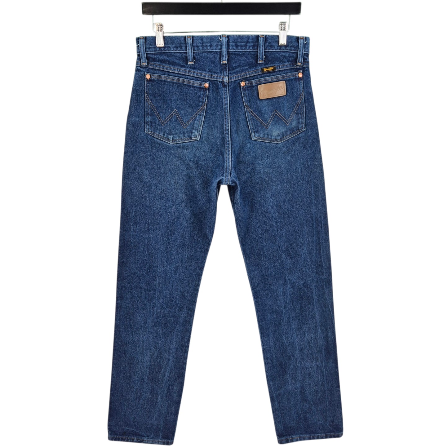 Vintage Wrangler Jeans 90's Dark Blue Heavy Rigid Cowboy Denim W32