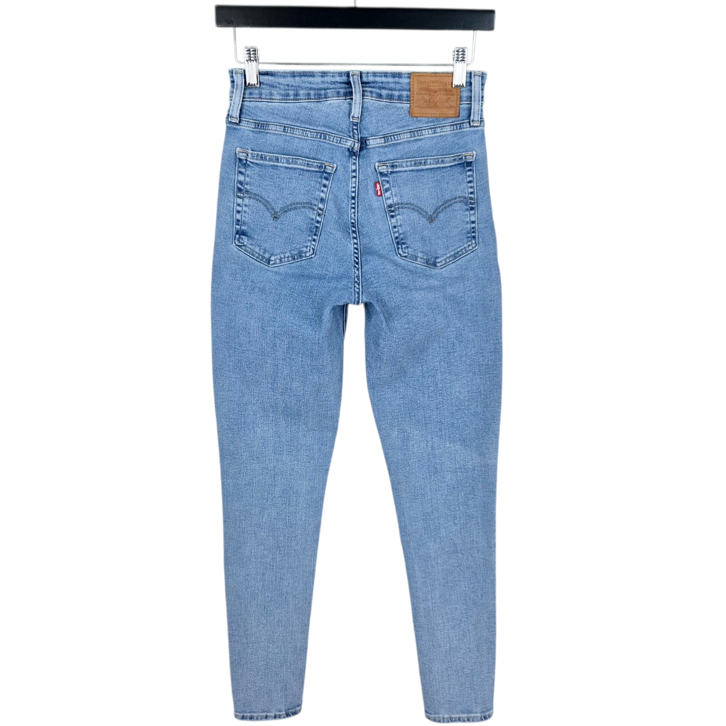 Levis Premium 721 Jeans Womens High Rise Skinny Stretch Denim W25