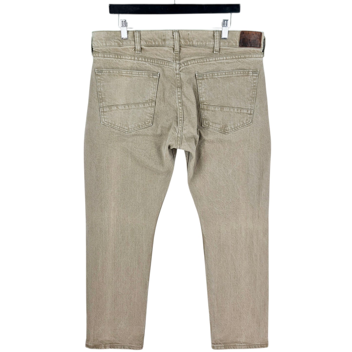 Vintage Lee Dungarees Jeans Brown Heavy Slim Tapered Leg Denim W36