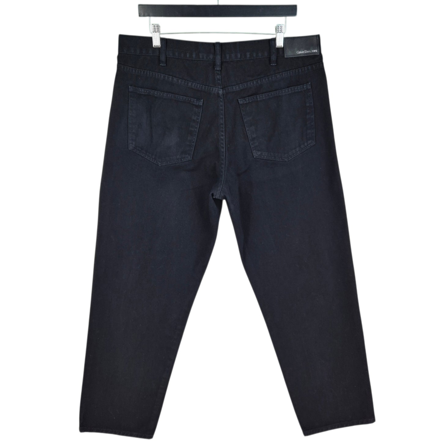 Vintage Calvin Klein Jeans Black Heavy Tapered Leg Denim W36